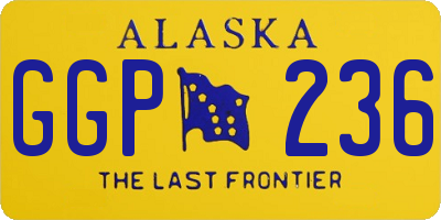 AK license plate GGP236