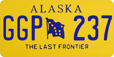 AK license plate GGP237