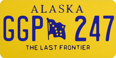 AK license plate GGP247