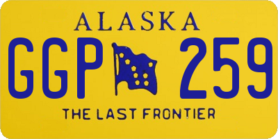 AK license plate GGP259