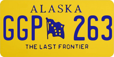 AK license plate GGP263