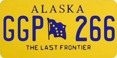 AK license plate GGP266