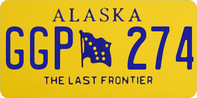 AK license plate GGP274