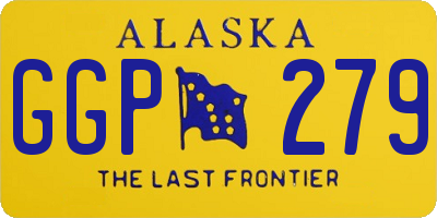 AK license plate GGP279