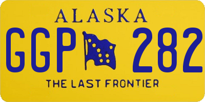 AK license plate GGP282