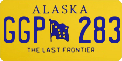 AK license plate GGP283