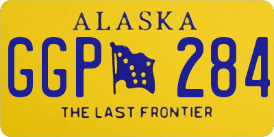 AK license plate GGP284
