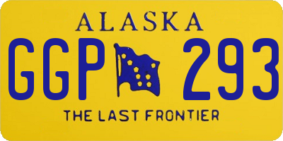 AK license plate GGP293