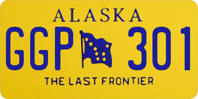 AK license plate GGP301