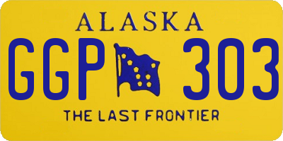 AK license plate GGP303