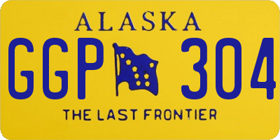 AK license plate GGP304