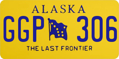 AK license plate GGP306
