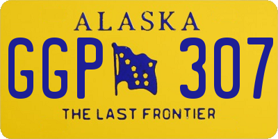AK license plate GGP307