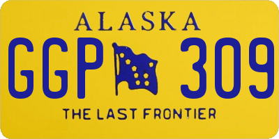 AK license plate GGP309