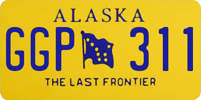 AK license plate GGP311