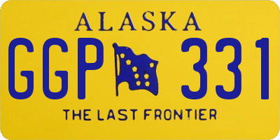 AK license plate GGP331