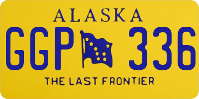 AK license plate GGP336
