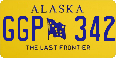 AK license plate GGP342