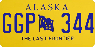 AK license plate GGP344