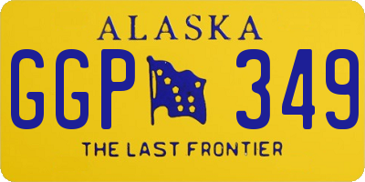AK license plate GGP349