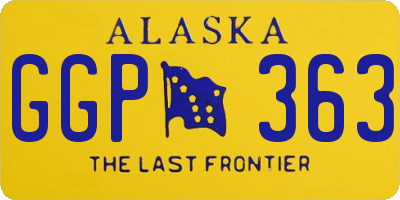 AK license plate GGP363