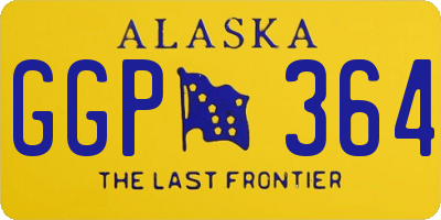 AK license plate GGP364