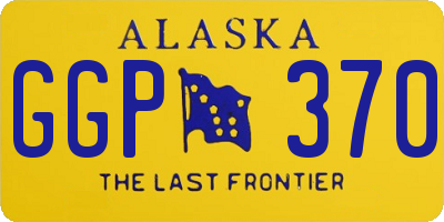 AK license plate GGP370