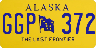AK license plate GGP372
