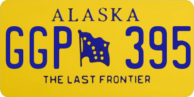 AK license plate GGP395