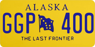 AK license plate GGP400