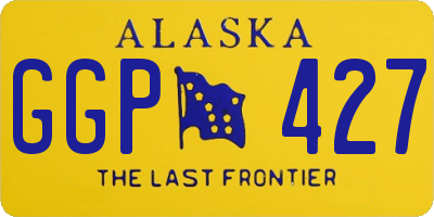 AK license plate GGP427