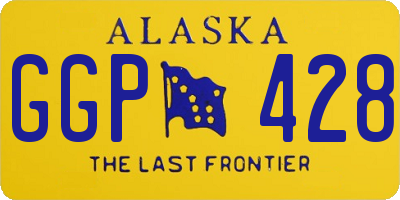 AK license plate GGP428