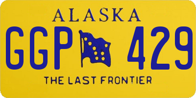AK license plate GGP429