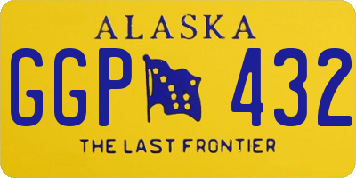 AK license plate GGP432
