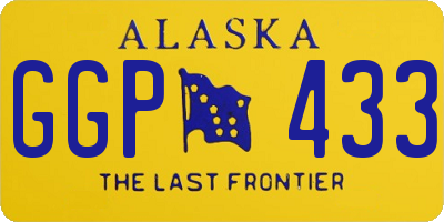 AK license plate GGP433