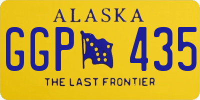 AK license plate GGP435