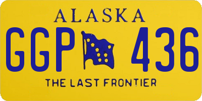 AK license plate GGP436