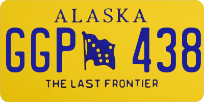 AK license plate GGP438