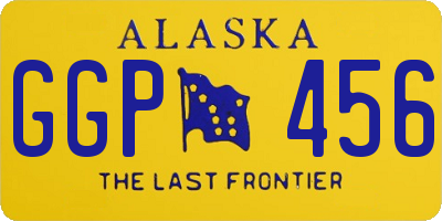AK license plate GGP456