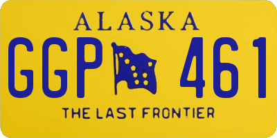 AK license plate GGP461