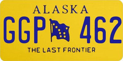 AK license plate GGP462