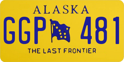 AK license plate GGP481