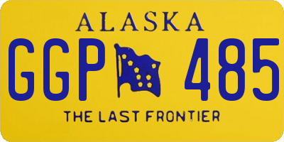 AK license plate GGP485