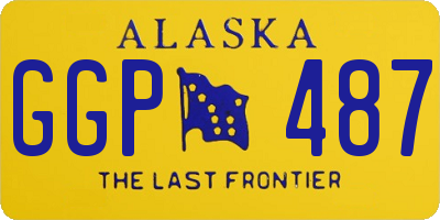 AK license plate GGP487