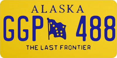 AK license plate GGP488