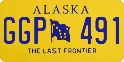 AK license plate GGP491