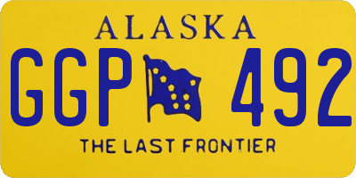 AK license plate GGP492