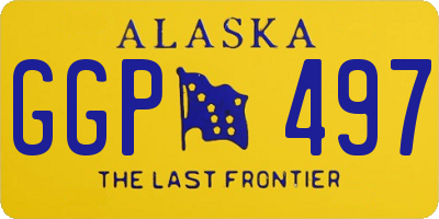 AK license plate GGP497