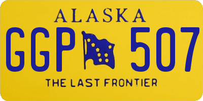 AK license plate GGP507