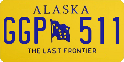 AK license plate GGP511